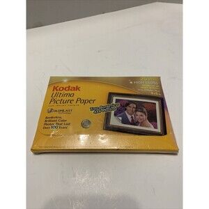 Kodak Ultima Picture Paper 4x6 High Gloss 25 Sheets New In Packaging For Inkjet